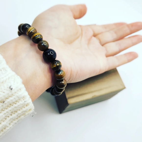 Tiger Eyw Pixiu bracelet 8 mm - Picture 6 of 6